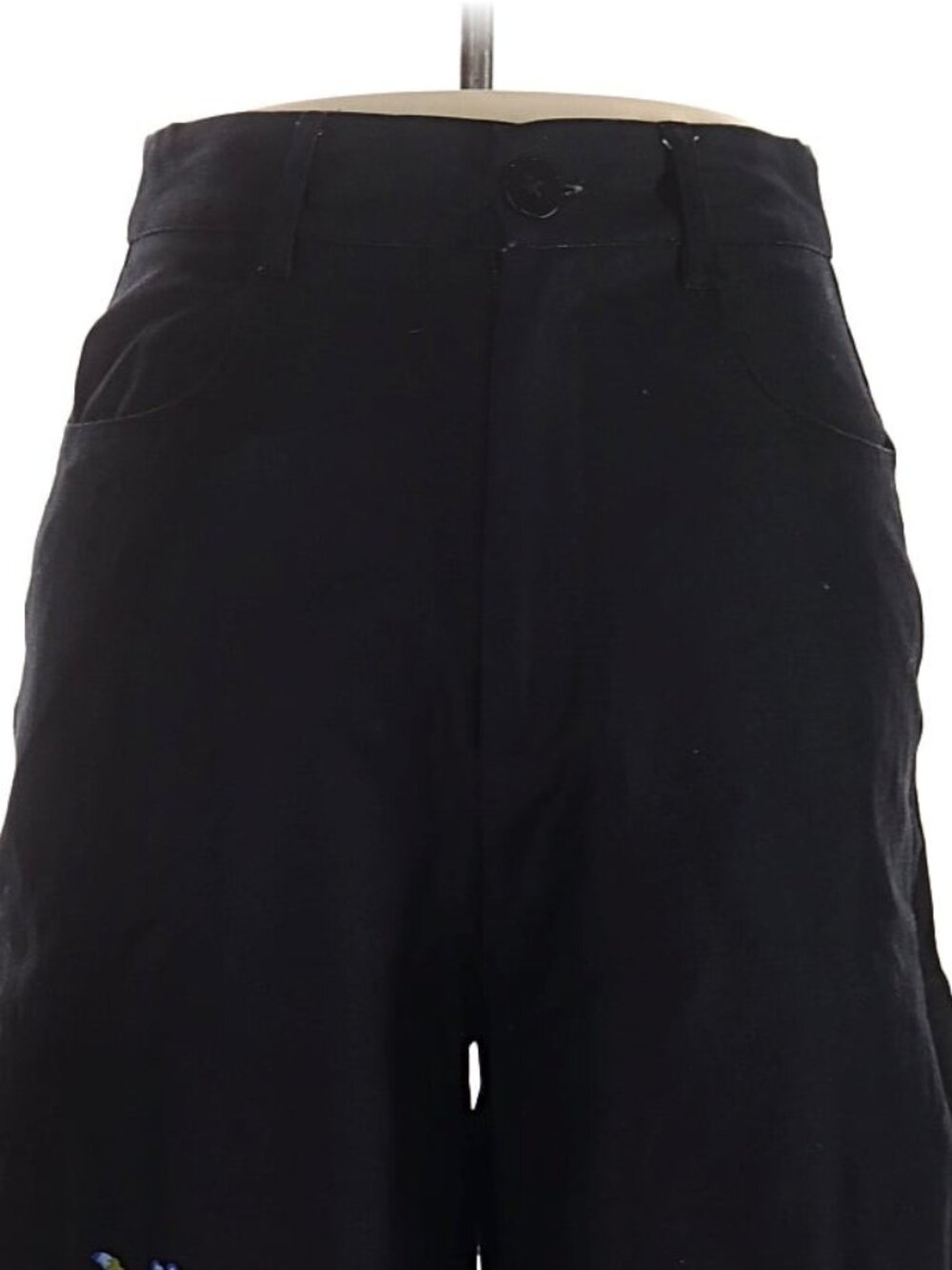 Dangerfield Unicorn Tears Wide Leg Trousers Black Size 8 / US 4 NWT - Picture 5 of 5